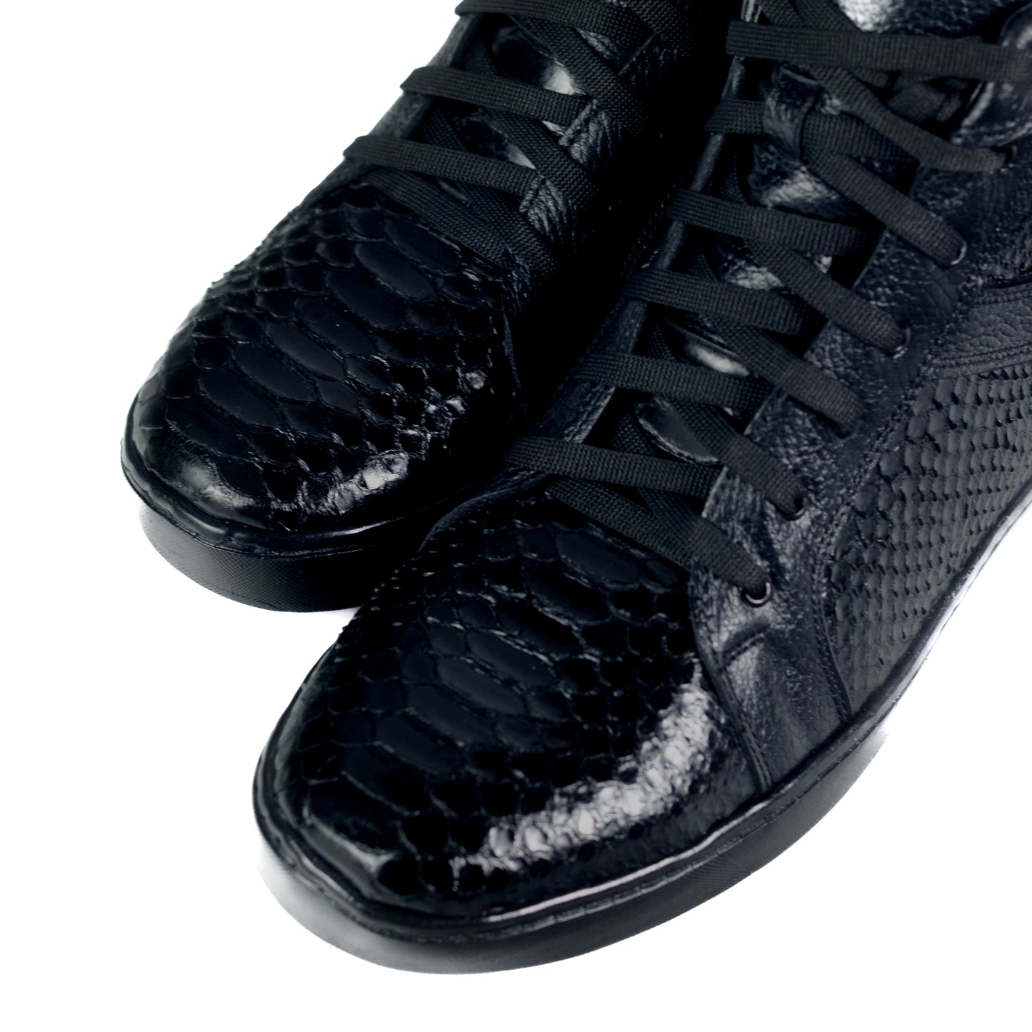 Tenis Botín - Pitón negro.