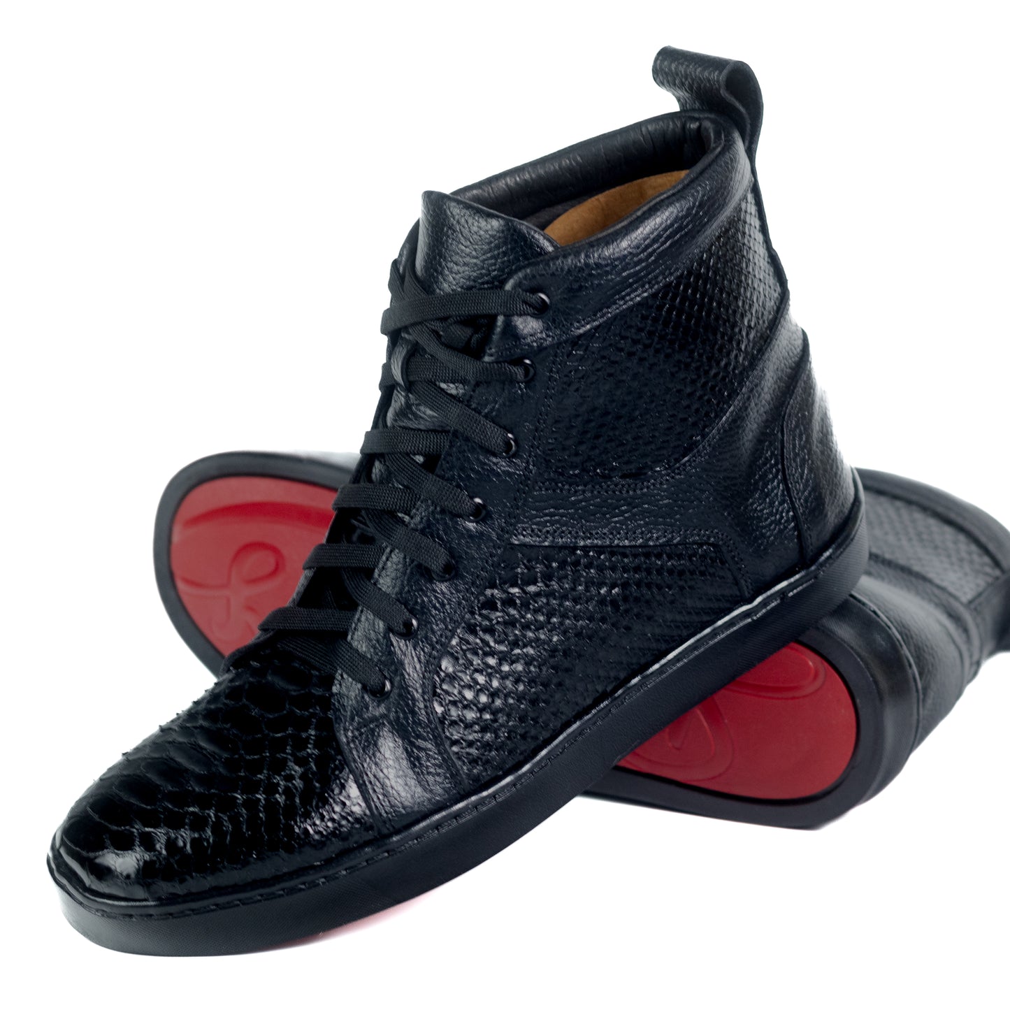 Tenis Botín - Pitón negro.