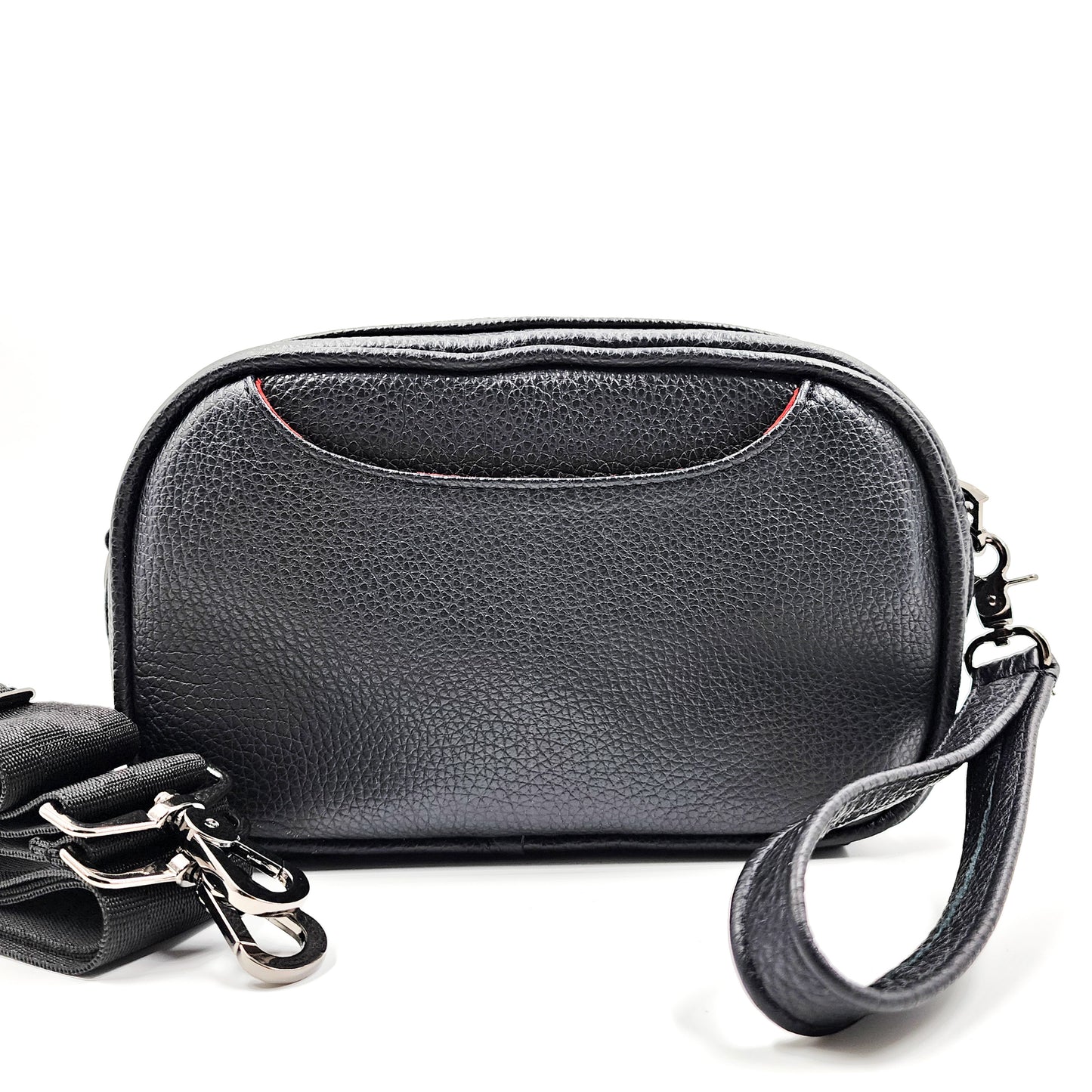 Double view. CrossBody Black