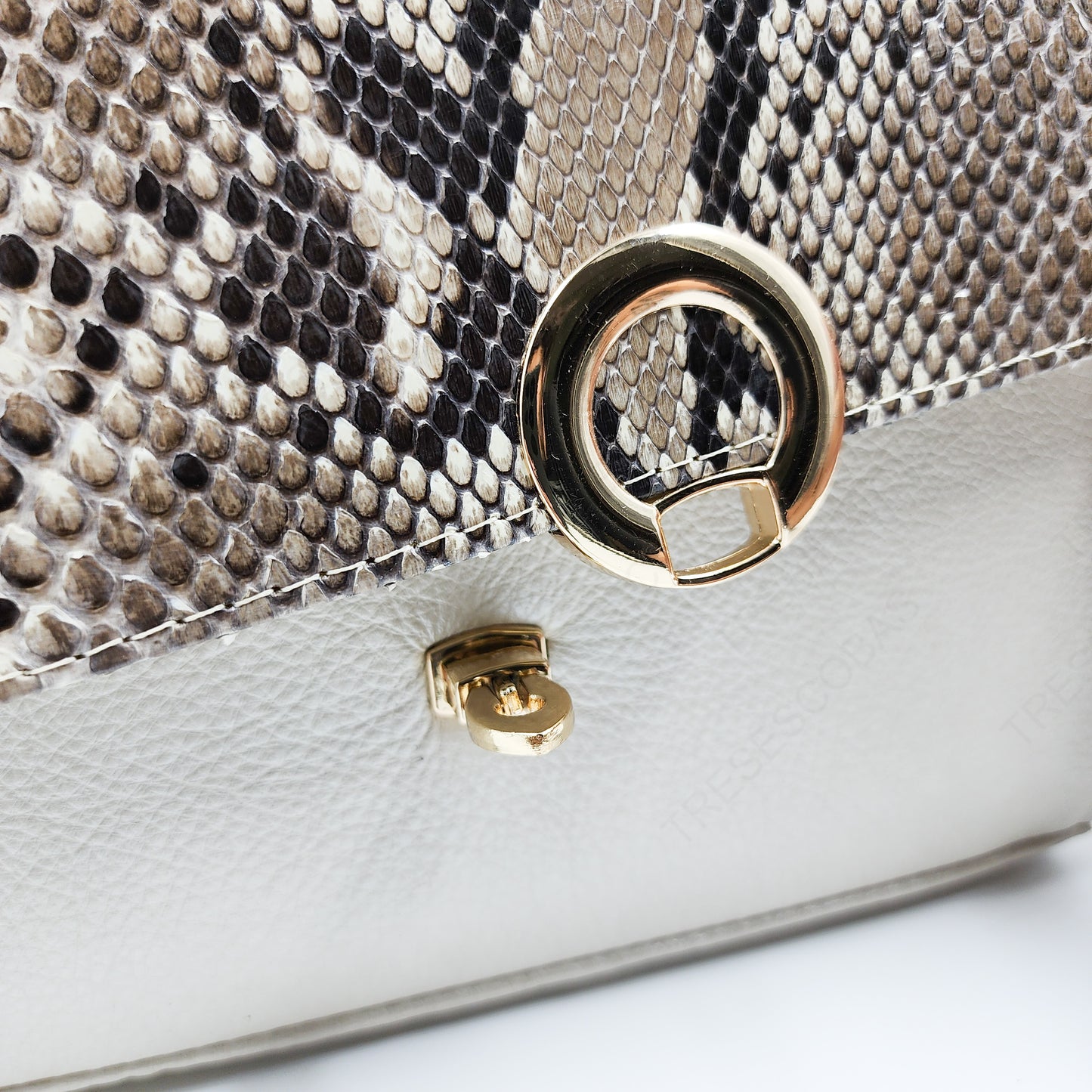 Light Python Skin Bag.