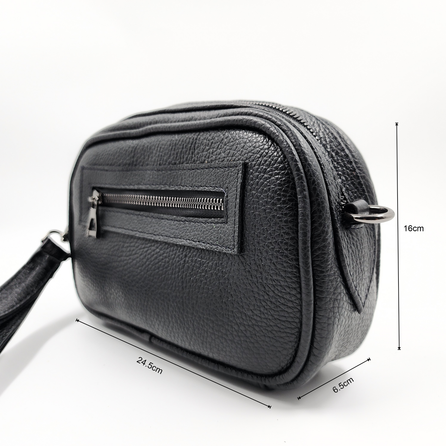 Double view. CrossBody Black