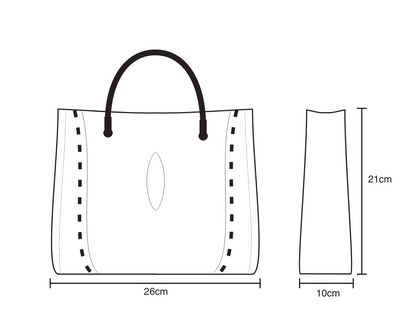 Large Manta Ray Skin Bag.