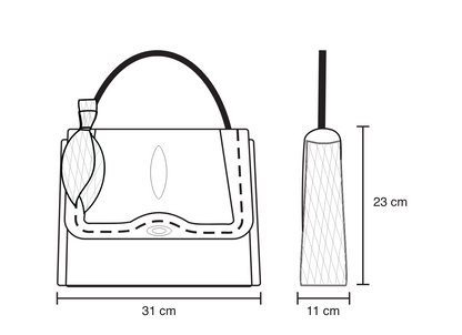 Large Manta Ray Skin Bag.