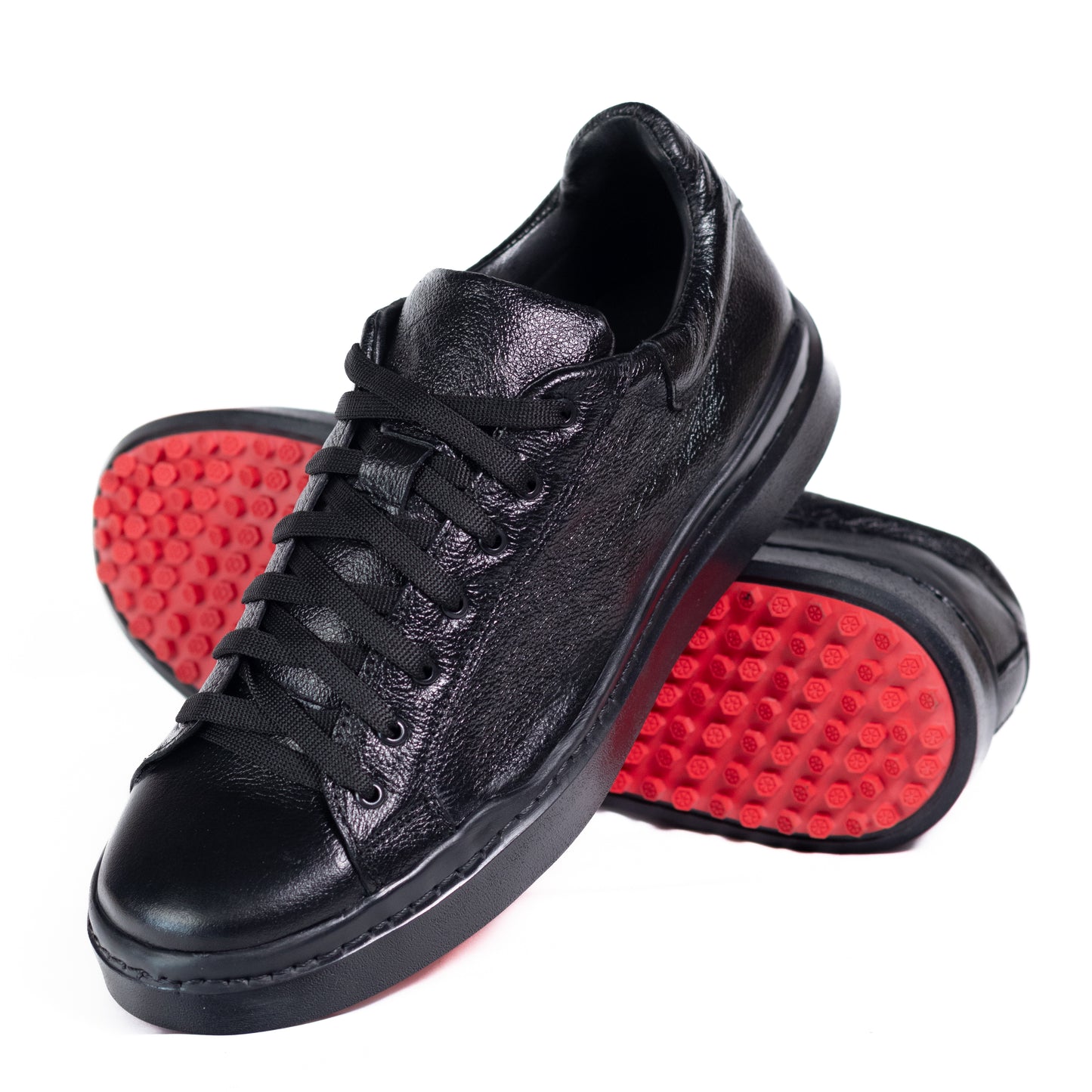 Tenis Piel. Negro.